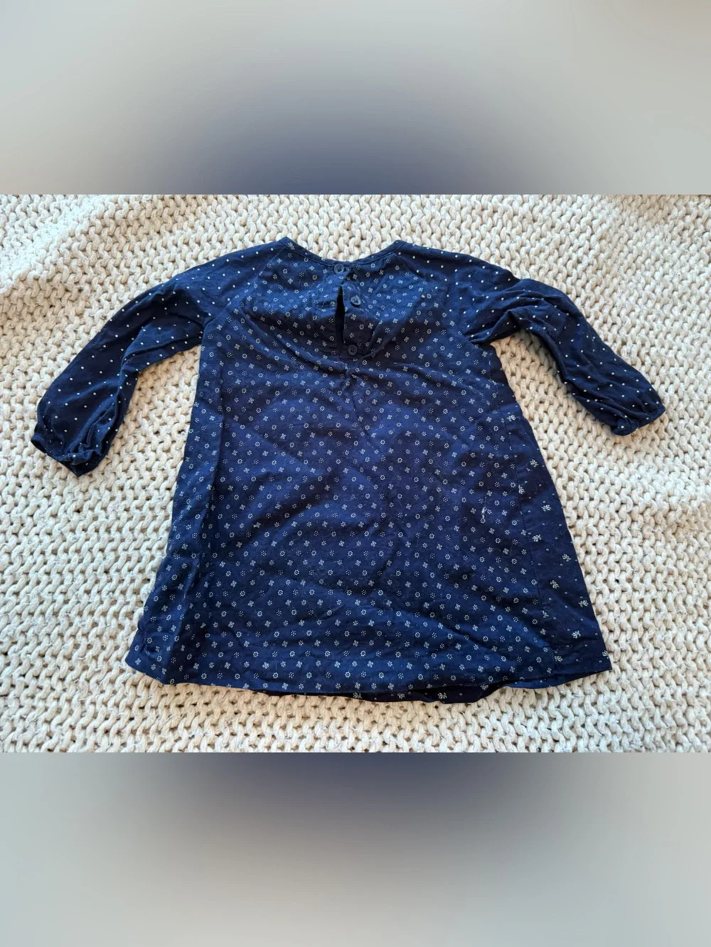 GAP Navy Floral-Print Casual Dress for Kids